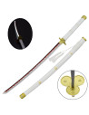 White Enma Katana from Zoro with LED in Bamboo