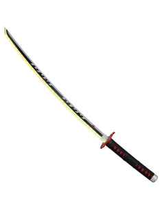 Tanjirou Kamado Katana Demon Slayer Fire Bamboo with LED 2