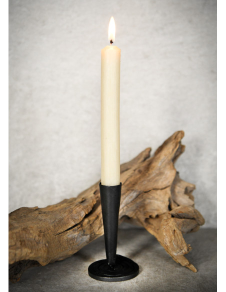 Hand-forged candelabrum with a spiral...