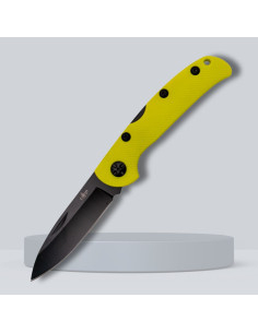 Third Locking Knife, yellow nylon fiber