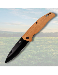 Field Knife Third, maple wood handle (black blade)