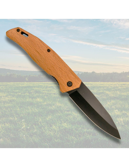 Field Knife Third, maple wood handle...