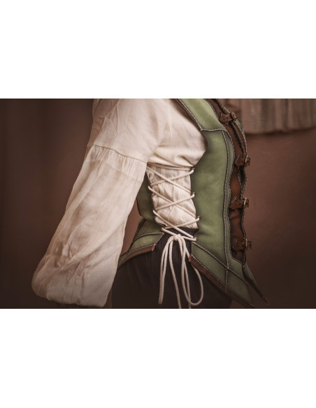 Short medieval leather jerkin in...