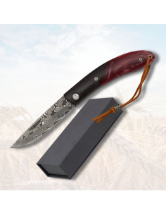 Albainox Field Knife, Damascus Finish (16.80 cm)