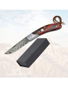 Albainox Field Knife, Damascus blade (16.80 cm.)