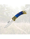 Albainox Field Knife, blue acrylic model (11.30 cm.)