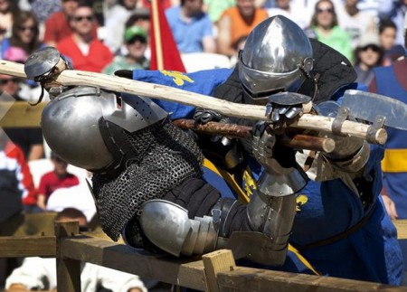Combate medieval cara a cara